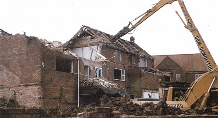 Abattoir being demolished