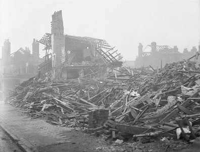Bomb damage in Birmingham
