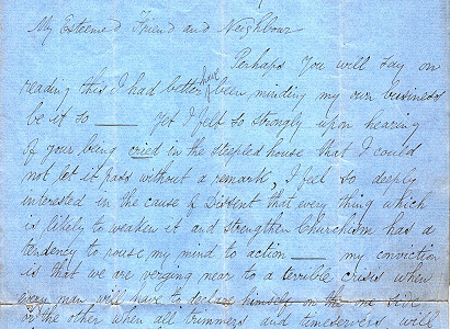 Joseph Jepson's letter