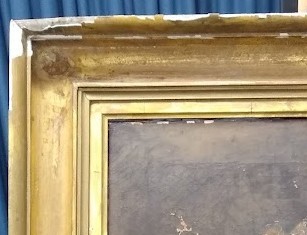 Detail of frame before restoration