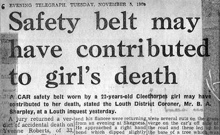 Newspaper report of accident in Burwell