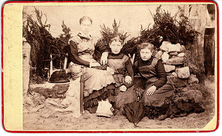 Lizzy, Lucy and Sally at Cleethorpes