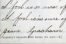 Jessie’s handwriting