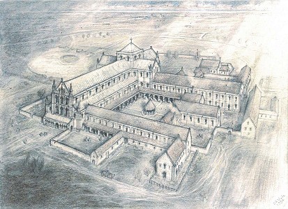 Artist's impression of Louth Park Abbey