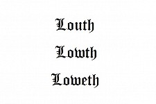 Louth as a family surname