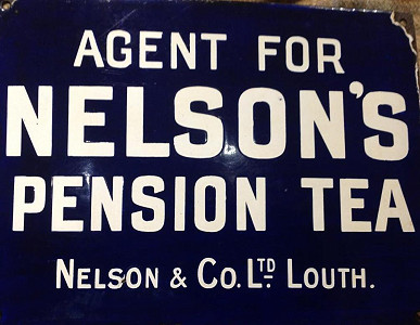 Enamel sign. Photo from Andy Cooper.