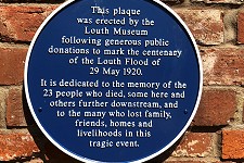 Plaque unveiled 101 years after the Louth Flood