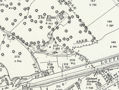 Location of The Elms
