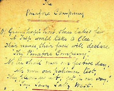 Poem, “The Pinafore Company”